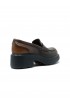 SANTONI WUEW71868SMOTLGXM40 BROWN LEATHER LOAFER