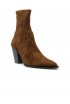 STUART WEITZMAN SM507 COFFEE SUEDE 75 JOLENE BOOTIE