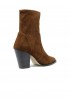 STUART WEITZMAN SM507 COFFEE SUEDE 75 JOLENE BOOTIE
