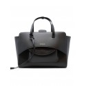 HIDESINS FL12TR0000 FLAP M PREMIERE BLACK LEATHER HANDBAG