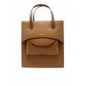 HIDESINS FL16TR23404 FLAP J PREMIERE CARAMEL LEATHER HANDBAG
