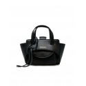 HIDESINS FL14TR0000 FLAP XS PREMIERE BLACK LEATHER HANDBAG