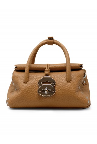 ZANELLATO 068750-1120000-Z0231 BROWN AMARETTO LEATHER DOTTA CENTAURO BABY HANDBAG