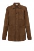 PAROSH D431845 MAFRA 066 BROWN SUEDE JACKET