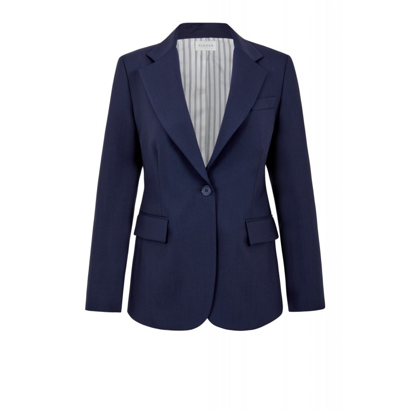 PAROSH D420468 LINA 012 BLUE WOOL JACKET