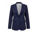 PAROSH D420468 LINA 012 BLUE WOOL JACKET