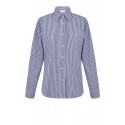 PAROSH D380646 CASHINE 883 BLUETTE COTTON/CRISTAL SHIRT