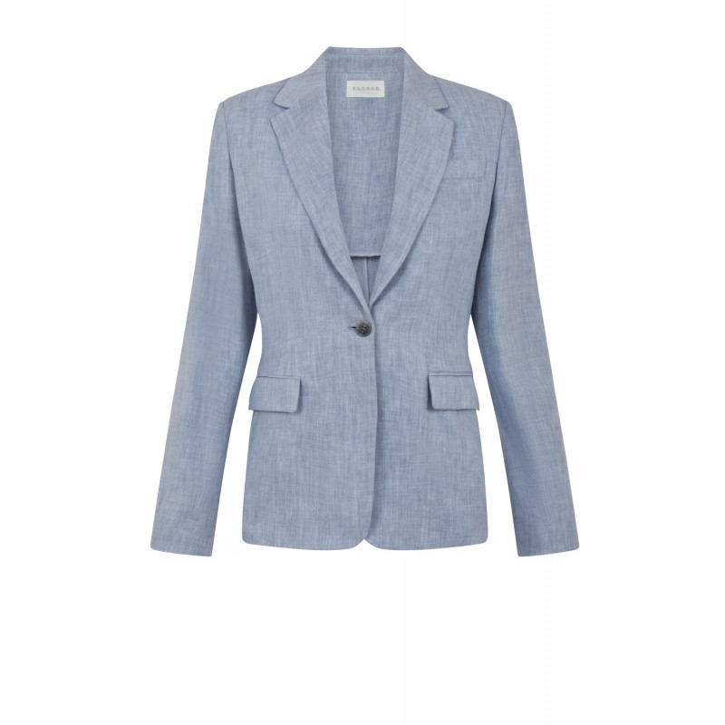 PAROSH D420411 BLINK 011 LIGHT BLUE VISCOSE JACKET