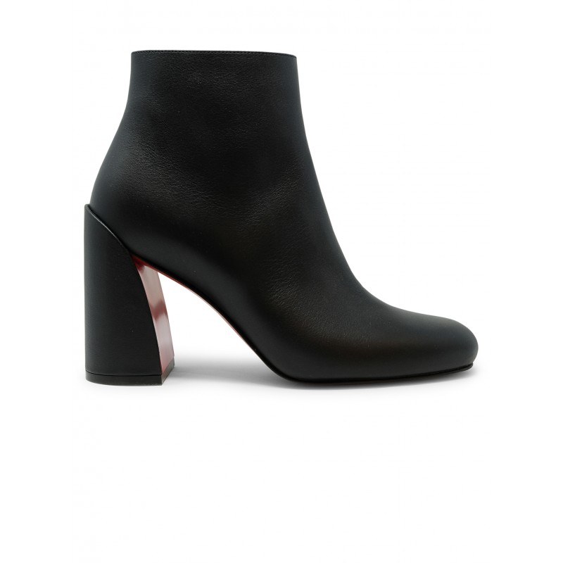 CHRISTIAN LOUBOUTIN 3250799 BK01 BLACK LEATHER JANE BOOTY 85 ANKLE BOOTS