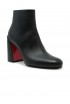 CHRISTIAN LOUBOUTIN 3250799 BK01 BLACK LEATHER JANE BOOTY 85 ANKLE BOOTS