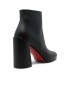 CHRISTIAN LOUBOUTIN 3250799 BK01 BLACK LEATHER JANE BOOTY 85 ANKLE BOOTS