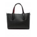 CHRISTIAN LOUBOUTIN 3255086 B078 BLACK LEATHER CABATA SOFT E/W MINI CALF EMPIRE BAG