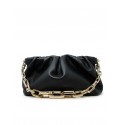 CHRISTIAN LOUBOUTIN 1265023 BK01 BLACK NAPPA EVA SHOULDER SMALL BAG