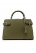 LE TANNEUR TEMI1614V16 GREEN LEATHER M HANDBAG, product code TEMI1614V16