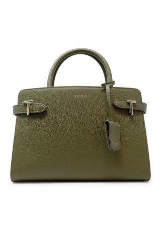 LE TANNEUR TEMI1614V16 GREEN LEATHER M HANDBAG, product code TEMI1614V16