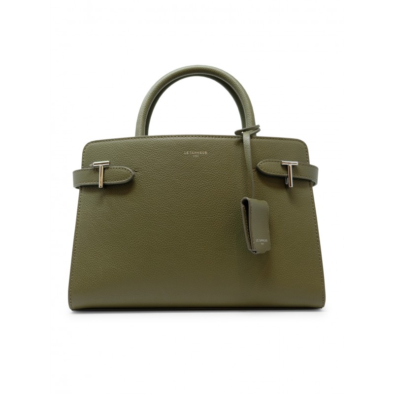 LE TANNEUR TEMI1614V16 GREEN LEATHER M HANDBAG, product code TEMI1614V16