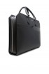 LE TANNEUR TGST4000N01 BLACK LEATHER CROSS BRIEFCASE