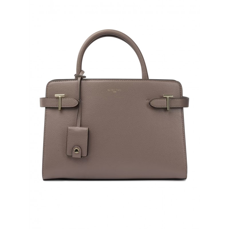 LE TANNEUR TEMI1614S12 GRAY LEATHER M HANDBAG
