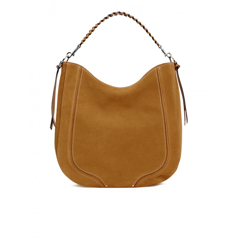 LE TANNEUR TNGI1410G05 TAN LEATHER SUEDE HOBO M BAG