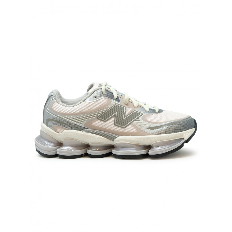 NEW BALANCE U20005F9 PINK SILVER SYNTHETIC MESH SNEAKER