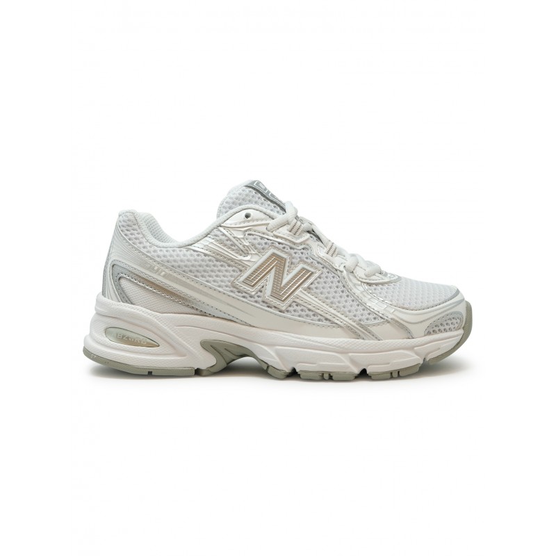 NEW BALANCE U740WM2 WHITE/SILVER SYNTETHIC SNEAKER