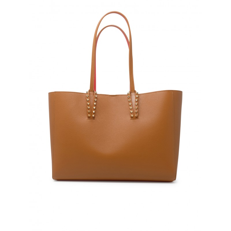 CHRISTIAN LOUBOUTIN 1255045 CM6T CALF LEATHER CABATA SOFT SMALL BAG