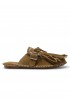 ELENA IACHI C28 DARK BROWN SUEDE SANDALS