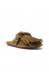 ELENA IACHI C28 DARK BROWN SUEDE SANDALS