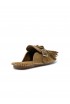 ELENA IACHI C28 DARK BROWN SUEDE SANDALS