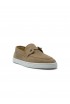 CHRISTIAN LOUBOUTIN 1250842 F846 CHAMBELIBOAT TAN NUBUCK FLAT BOAT SHOES