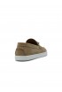 CHRISTIAN LOUBOUTIN 1250842 F846 CHAMBELIBOAT TAN NUBUCK FLAT BOAT SHOES
