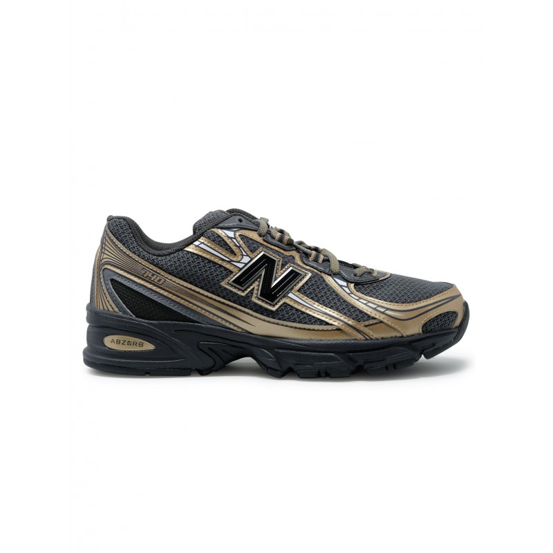 NEW BALANCE U740BD2 BLACK SYNTHETIC MESH SNEAKER