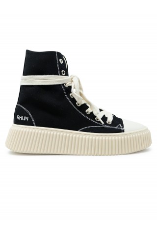 RHUN 2021 BLACK CANVAS SNEAKERS