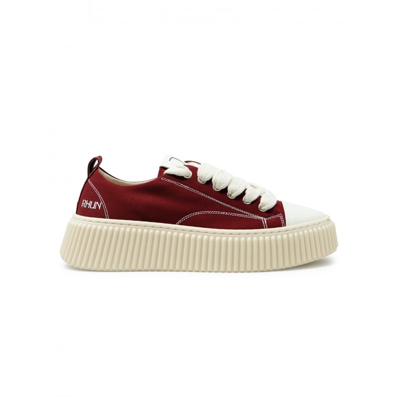 RHUN 2020 BURGUNDY CANVAS SNEAKERS