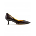 MARA BINI S160 NAOMI BURGUNDY NAPLAC LEATHER PUMPS