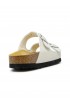 WOOLRICH WFW261.590.2R0 BANDS WHITE LEATHER SANDALS