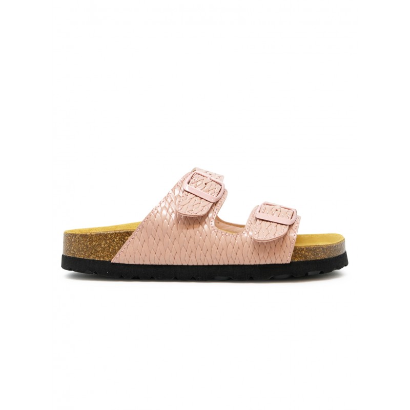 WOOLRICH WFW261.590.2R0 BANDS PINK LEATHER SANDALS