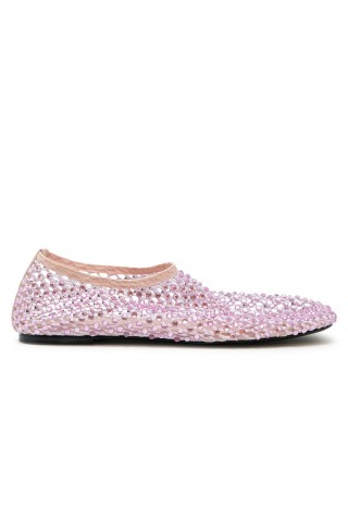 ELENA IACHI R11 PINK LEATHER/GLITTER SHOES