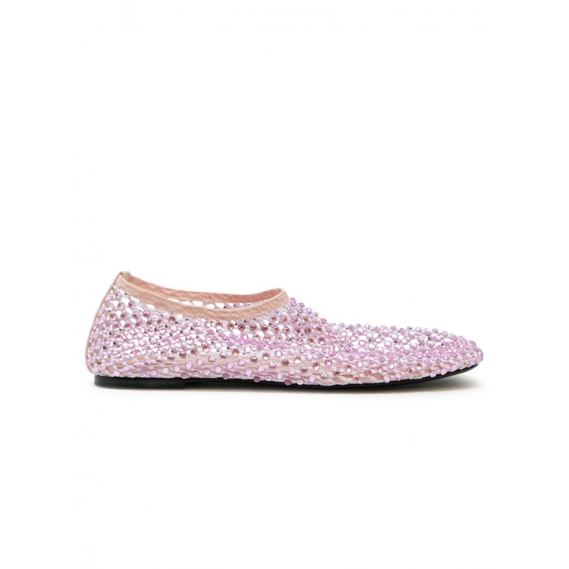 ELENA IACHI R11 PINK LEATHER/GLITTER SHOES