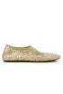 ELENA IACHI R11 BEIGE LEATHER/GLITTER SHOES