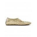 ELENA IACHI R11 BEIGE LEATHER/GLITTER SHOES