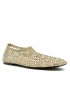 ELENA IACHI R11 BEIGE LEATHER/GLITTER SHOES