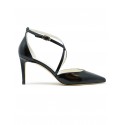 ANTONIO BARBATO 0638 BLACK LEATER PUMP SHOES