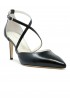 ANTONIO BARBATO 0638 BLACK LEATER PUMP SHOES