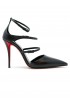 CHRISTIAN LOUBOUTIN 1260491 B439 BLACK LEATHER MILENA 100 PUMP