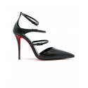 CHRISTIAN LOUBOUTIN 1260491 B439 BLACK LEATHER MILENA 100 PUMP