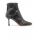 FRANCESCO RUSSO R1B830 N208 BLACK LEATHER BOOTIE