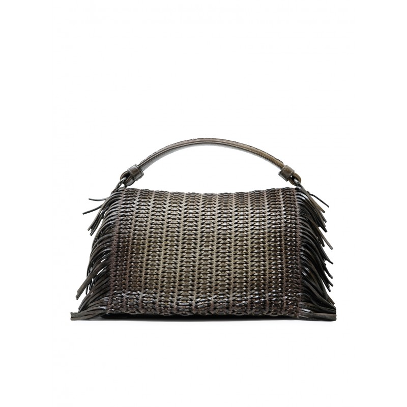 REPTILE'S HOUSE H730V07021 KAKI LEATHER HANDBAG