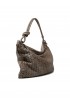 REPTILE'S HOUSE H873V54649 DARK CORDA LEATHER HANDBAG