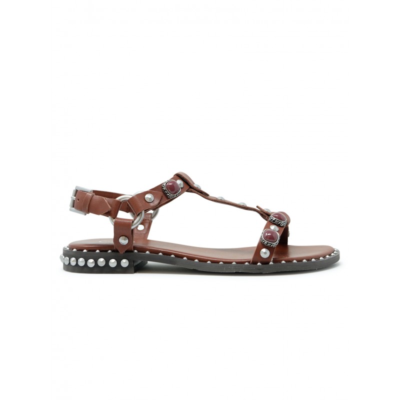 ASH S26-PODIUM MARSALA LEATHER SANDAL